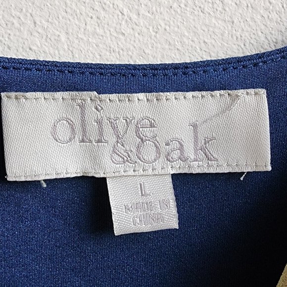 Olive & Oak Lightweight Blue Dress Size Large - Picture 10 of 16